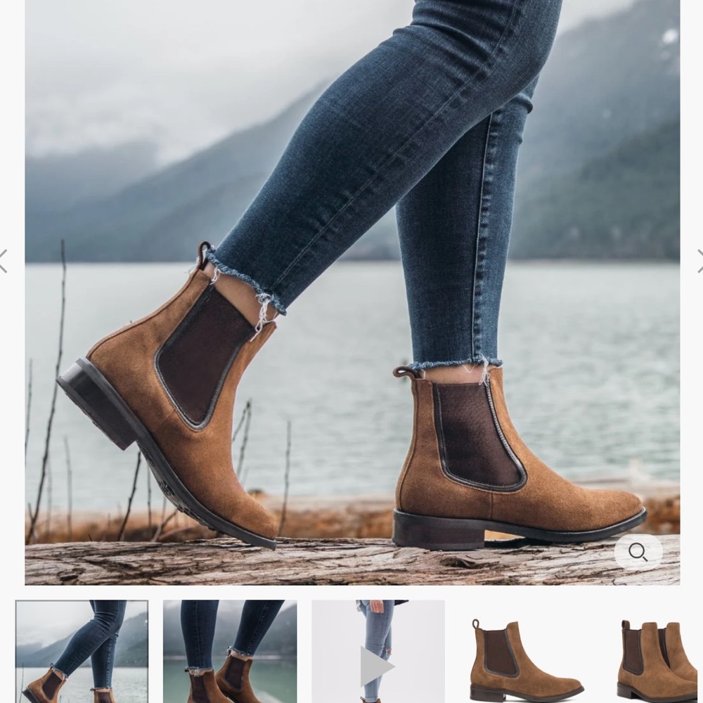 Thursday Boot Co. Women’s The Dutchess Chelsea Boot Sz 9 Cognac Suede